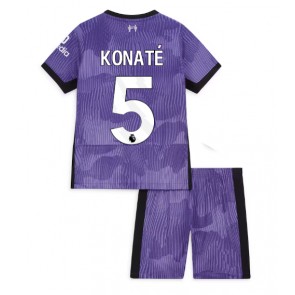 Liverpool Ibrahima Konate #5 Replika Babytøj Tredje sæt Børn 2023-24 Kortærmet (+ Korte bukser)